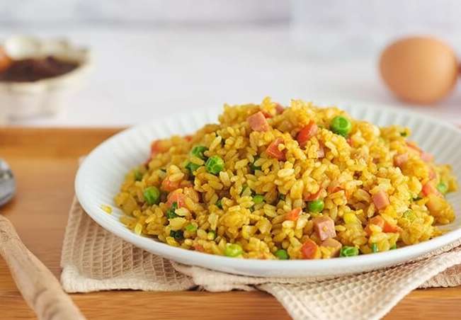 火腿蛋炒飯材料 火腿蛋炒飯材料