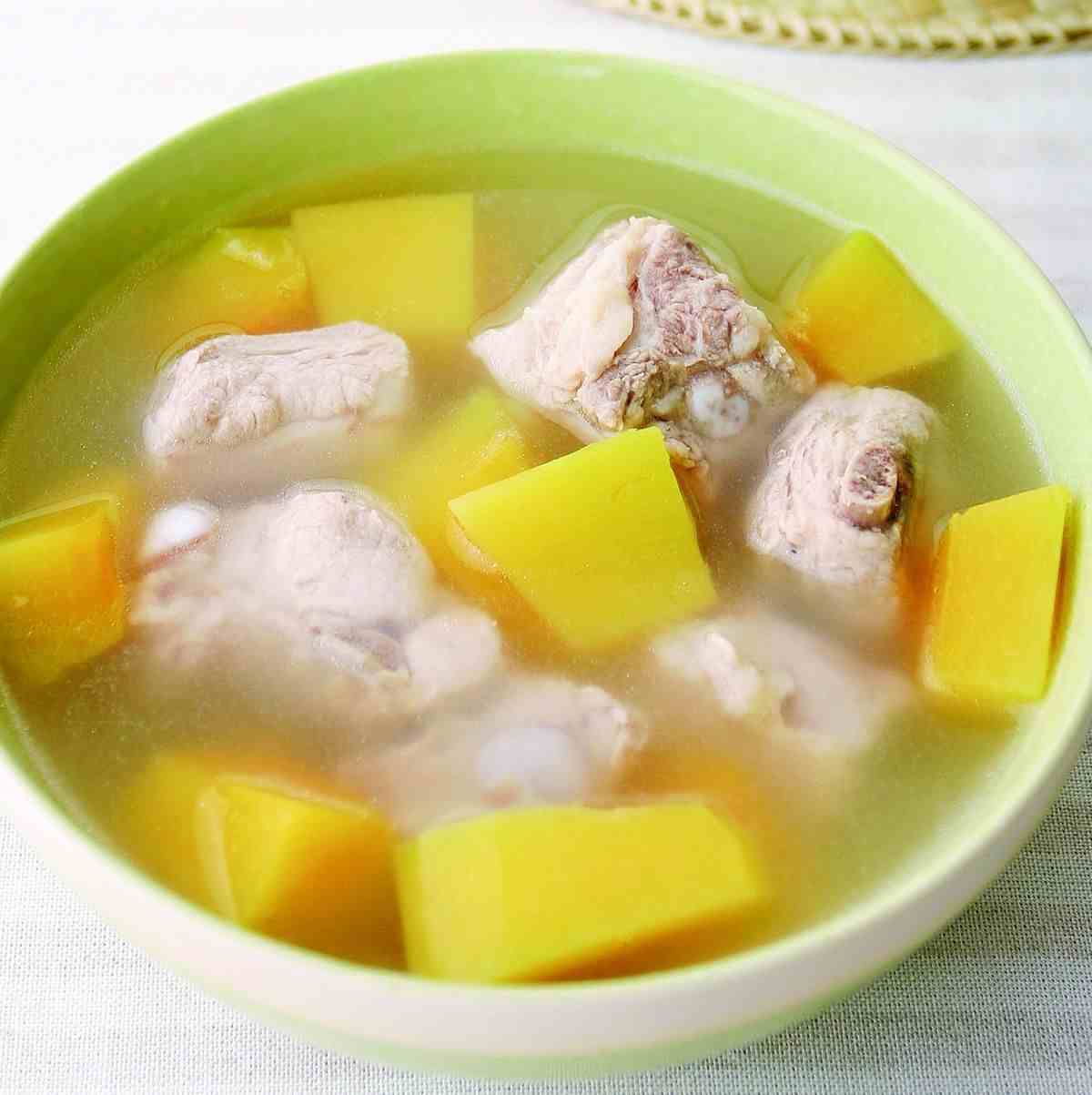 南瓜排骨湯做法